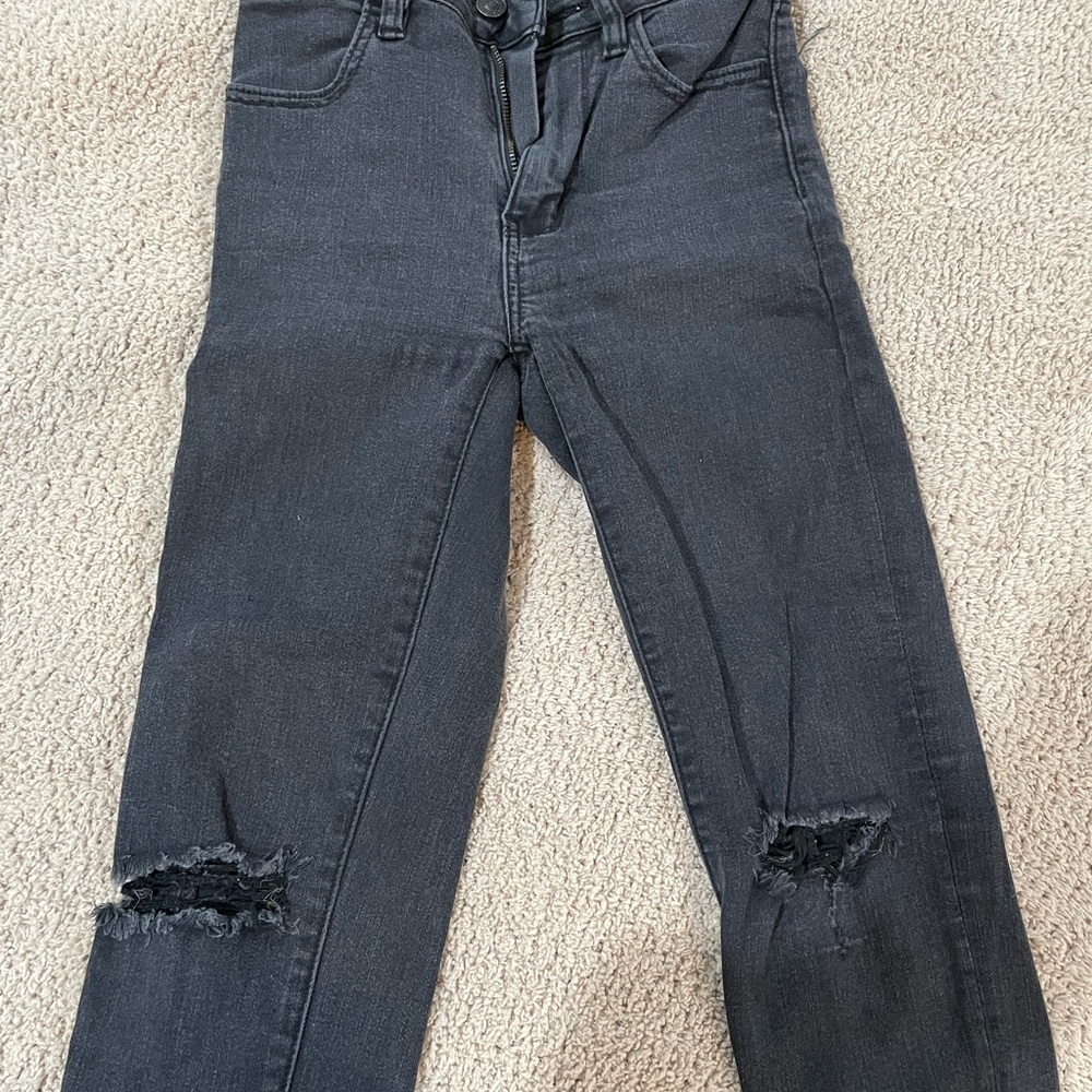 Black Distressed Jeans